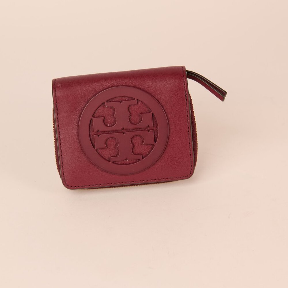 Tory Burch Trifold Zippy - Wineberry - Pre-Loved